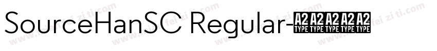 SourceHanSC Regular字体转换